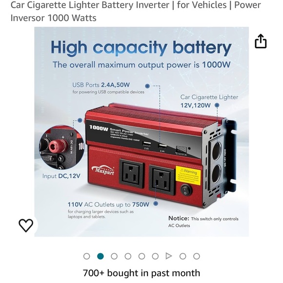 1000W power inverter - Picture 2 of 7